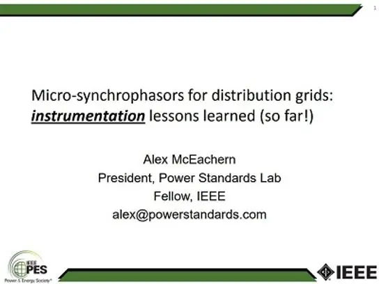 Transmission and Distribution PMUs