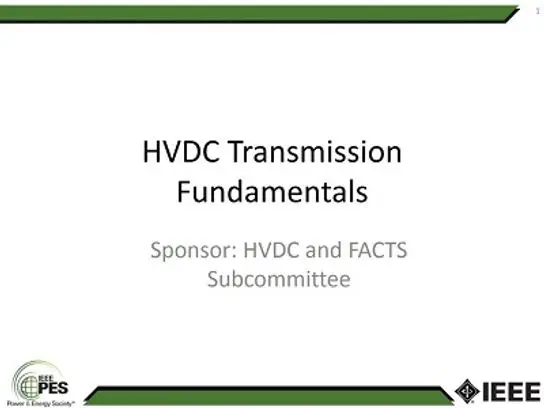 HVDC Transmission Fundamentals