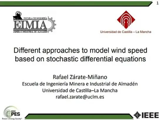 Stochastic Methods for Power System Modelling, Control and Optimization