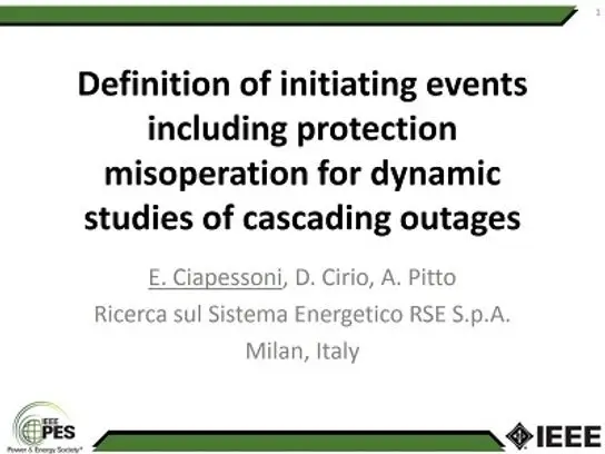 Cascading Outages - Dynamics, Protection, Validation and Data