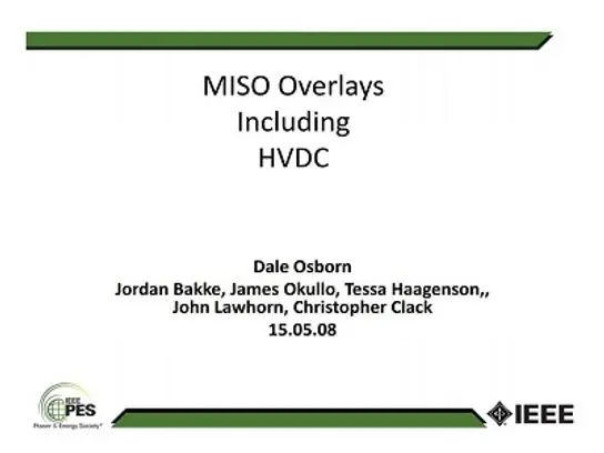 Economics and Operating Experience of HVDC and FACTS - Refurbishments of Existing Facilities and Applications of HVDC Overlays