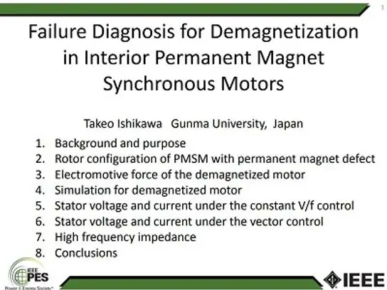 Condition Monitoring of Electrical Machines