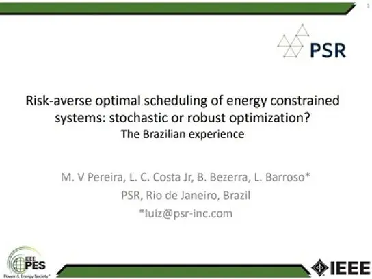 Managing Uncertainty in Power System and Market Operations II – Comparison between Stochastic and Robust Optimization