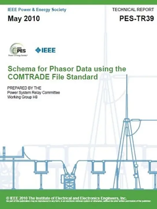 Schema for Phasor Data using the COMTRADE File Standard