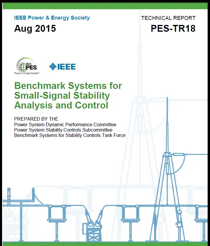Benchmark Systems forSmall-Signal StabilityAnalysis and Control