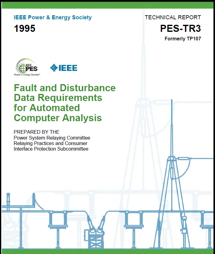 Fault and Disturbance Data Requirements for Automated Computer Analysis (1995) ? PDF