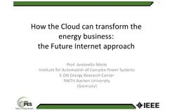 How the Cloud can transform the energy business: the Future Internet Approach (Webinar)