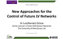 New Approaches for the Control of Future LV Networks (Webinar)