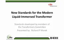 New Standards for the Modern Liquid-Immersed Transformer (Webinar)