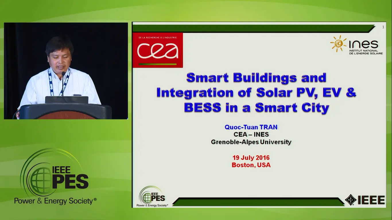 Smart Buildings, Smart Load, Smart Cities - Smart Buildings and Integration of Solar PV, EV & BESS in a Smart City (Video)