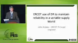 Managing Demand in a Variable Supply World - ERCOT use of DR to maintain reliability in a variable supply World (Video)