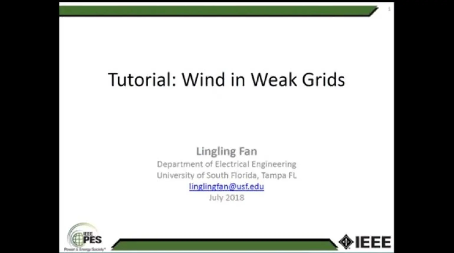 Wind in Weak Grids- Part 1