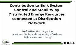 Contribution to Bulk System Control and Stability by DER Connected at Distribution Network