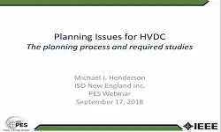 Planning Issues for HVDC