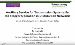 Ancillary Services for Transmission Systems by Tap Stagger Operation in Distribution Networks