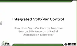 How Does Volt-var Control Improve Energy Efficiency on a Radical Distribution Network?