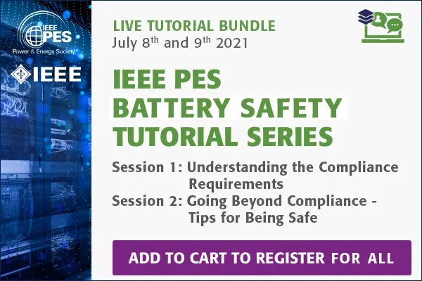 Tutorial Bundle: Grid Energy Storage Technology, Sessions 1, 2 & 3 with Educational Credits