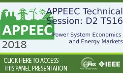 APPEEC 2018 - Power System Economics and Energy Markets