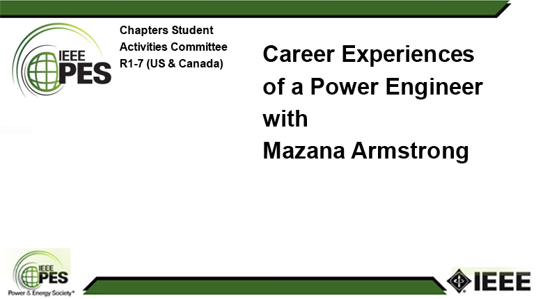 Career Experiences of a Power Engineer with Mazana Armstrong