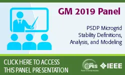 2019 IEEE General Meeting 8/7 Panel Presentation: PSDP Microgrid Stability Definitions, Analysis, and Modeling