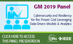 2019 IEEE General Meeting 8/7 Panel Presentation: Cybersecurity and Resiliency for the Power Grid Leveraging Data-Driven Models and Analytics