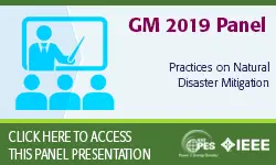 2019 IEEE General Meeting 8/7 Panel Presentation: Practices on Natural Disaster Mitigation