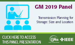 2019 IEEE General Meeting Panel Presentation: Transmission Planning for Storage: Size and Location