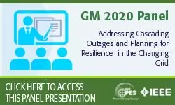 2020 PES GM 8/5 Panel Session: Addressing Cascading Outages and Planning for Resilience  in the Changing Grid