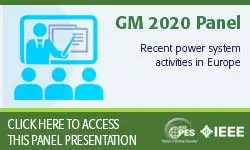 2020 PES GM 8/5 Panel Session: Recent power system activities in Europe