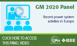 2020 PES GM 8/5 Panel Video: Recent power system activities in Europe