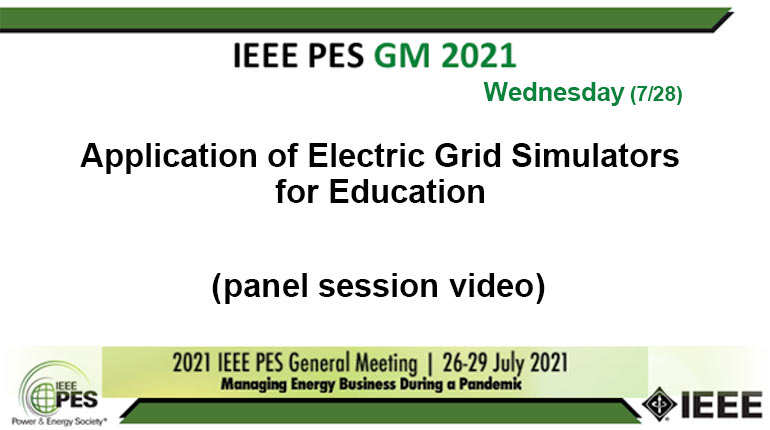 Application of Electric Grid Simulators for Education