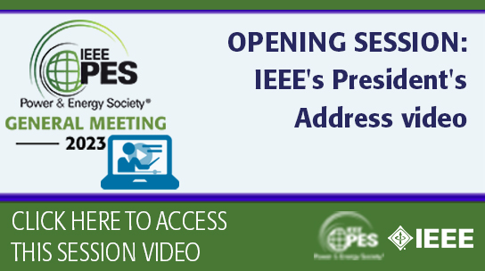 GM '23 OPENING SESSION: IEEE's President's Address 
