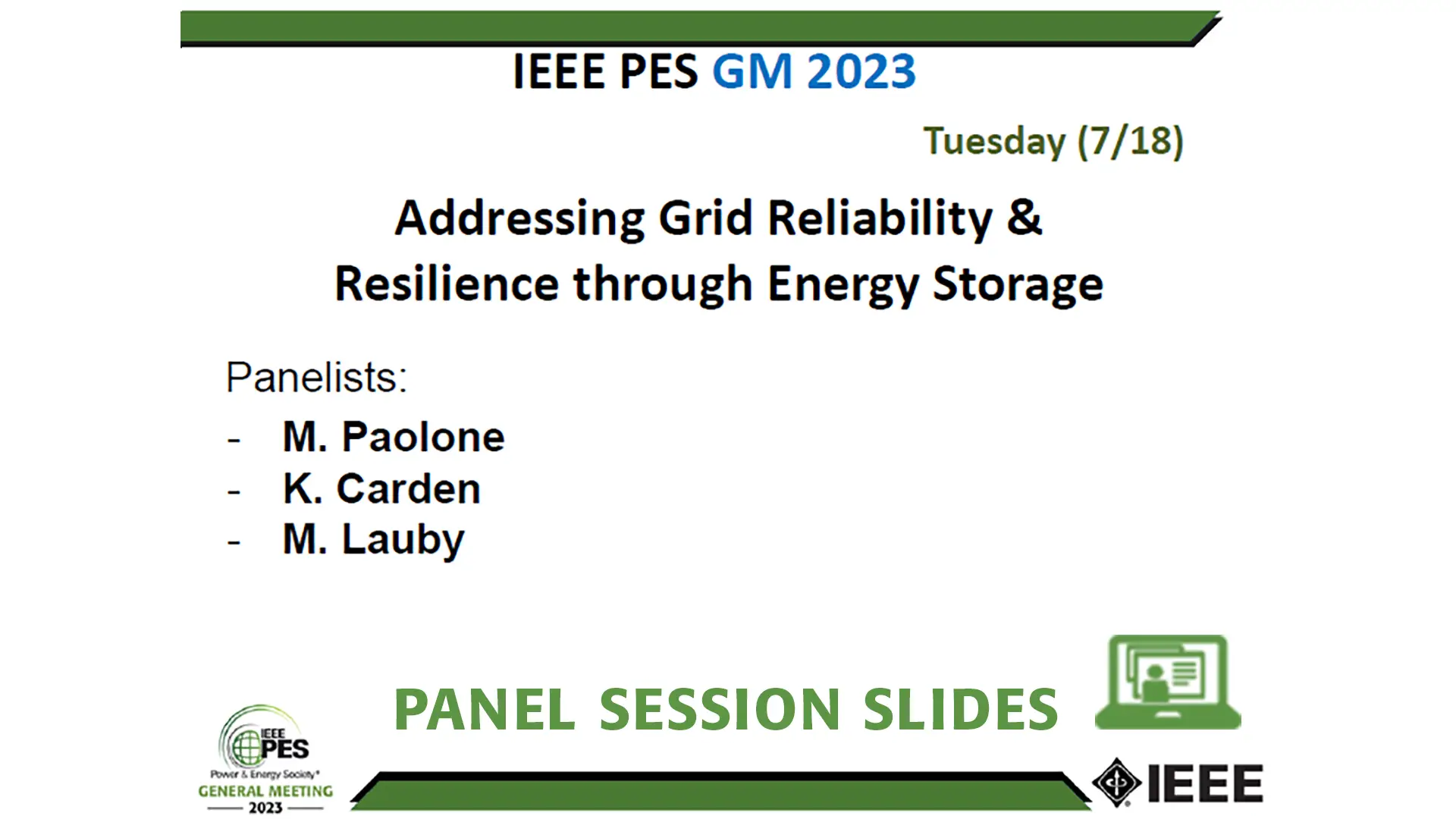 Addressing Grid Reliability & Resilience through Energy Storage