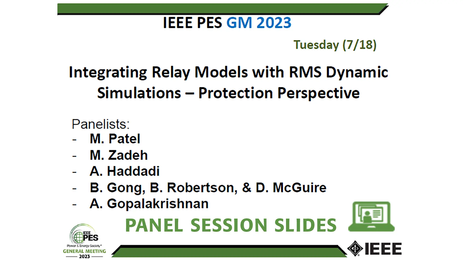 Integrating Relay Models with RMS Dynamic Simulations ñ Protection Perspective