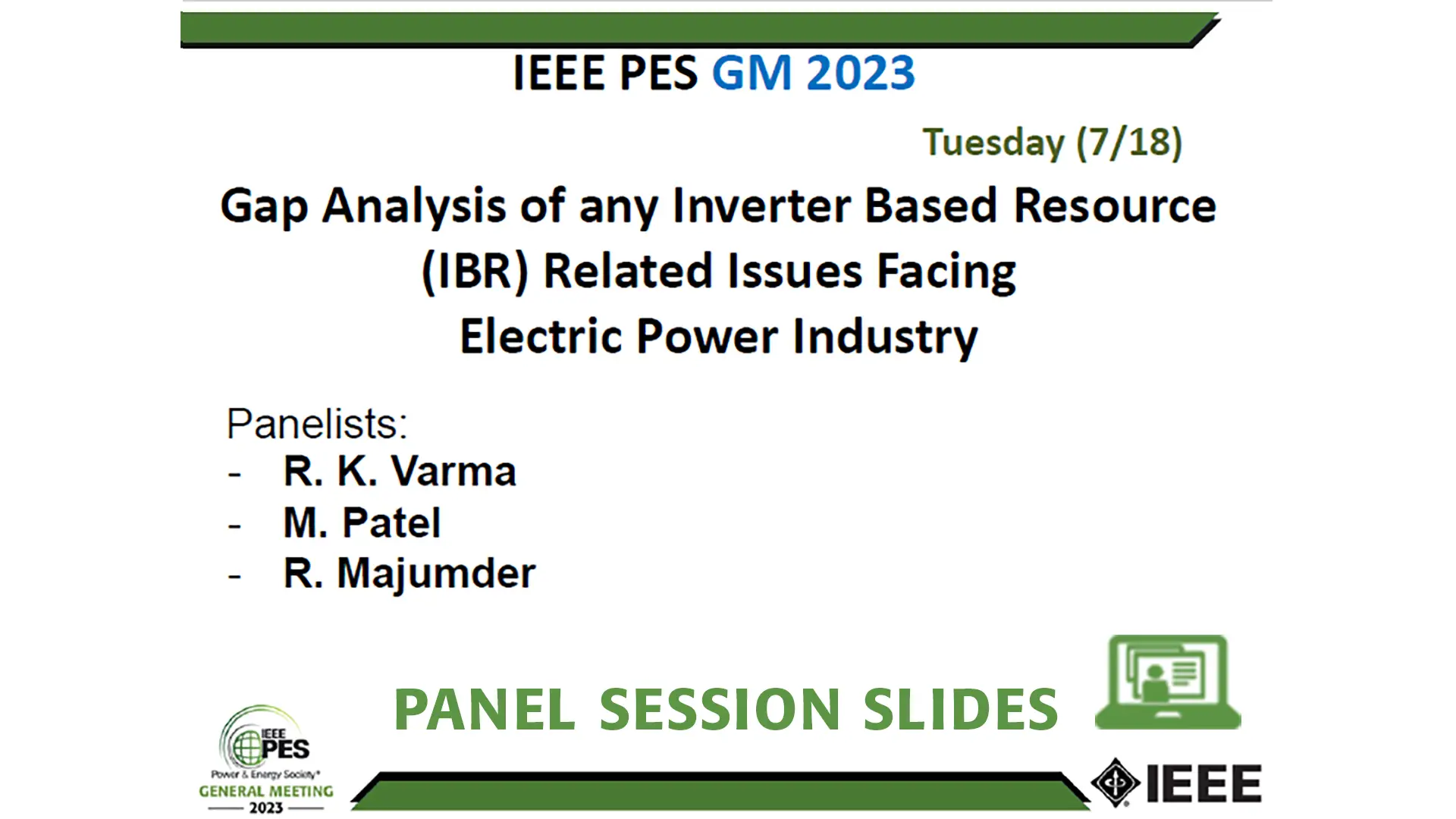 Gap Analysis of any Inverter Based Resource (IBR) Related Issues Facing Electric Power Industry