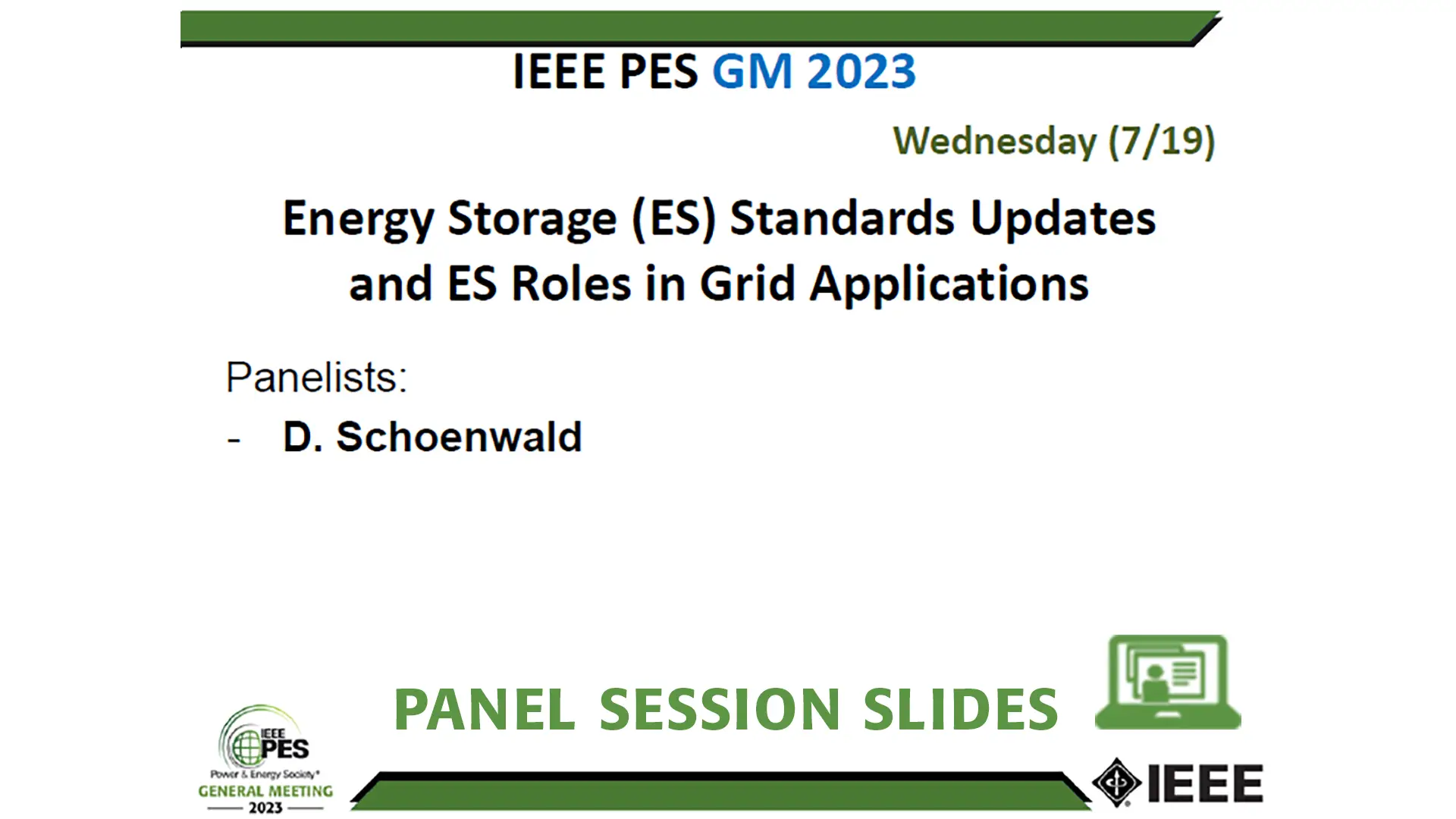 Energy Storage (ES) Standards Updates and ES Roles in Grid Applications