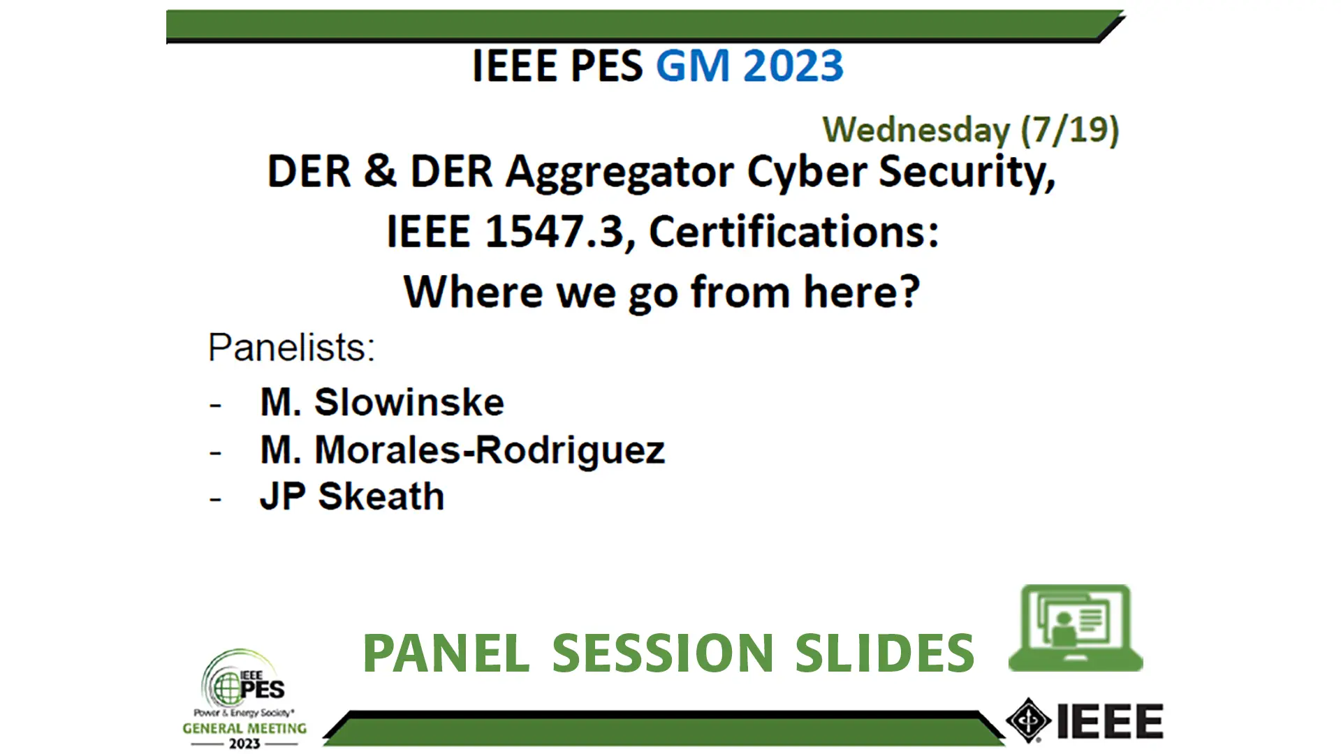 DER & DER Aggregator Cyber Security, IEEE 1547.3, Certifications: Where we go from here?