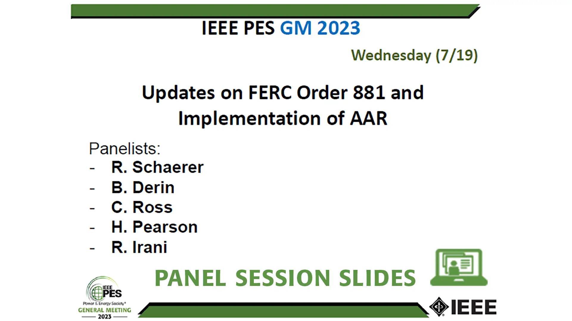 Updates on FERC Order 881 and Implementation of AAR