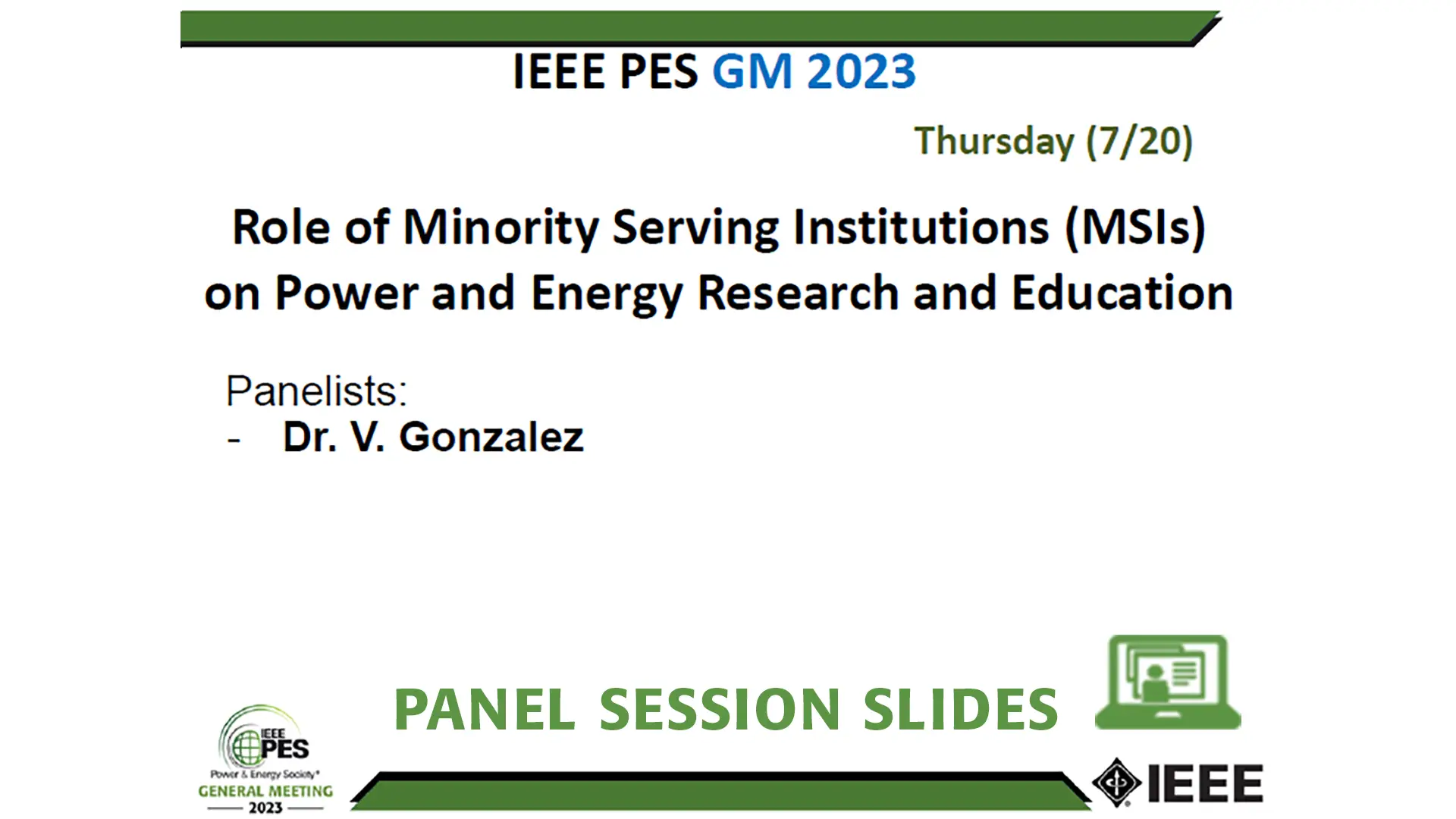 Role of Minority Serving Institutions (MSIs) on Power and Energy Research and Education