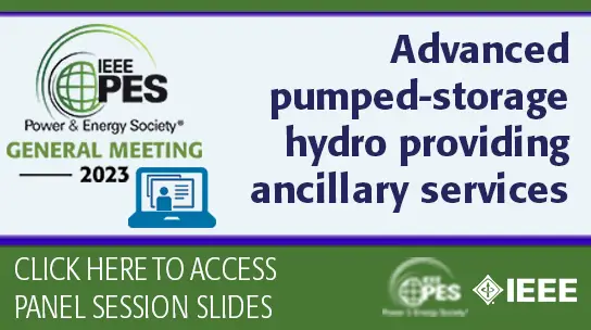 Advanced pumped-storage hydro providing ancillary services