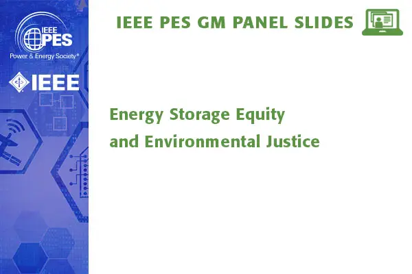 Energy Storage Equity and Environmental Justice