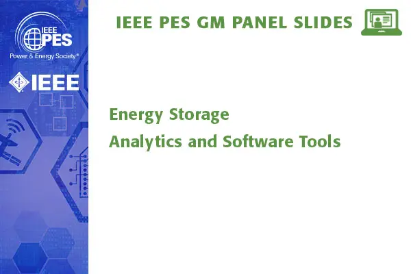 Energy Storage Analytics and Software Tools