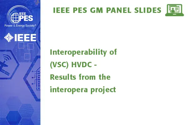 Interoperability of (VSC) HVDC - Results from the interopera project