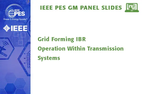 Grid Forming IBR Operation Within Transmission Systems