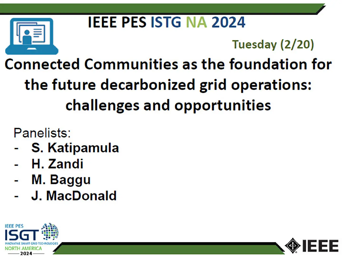 Connected Communities as the foundation for the future decarbonized grid operations: challenges and opportunities (slides)