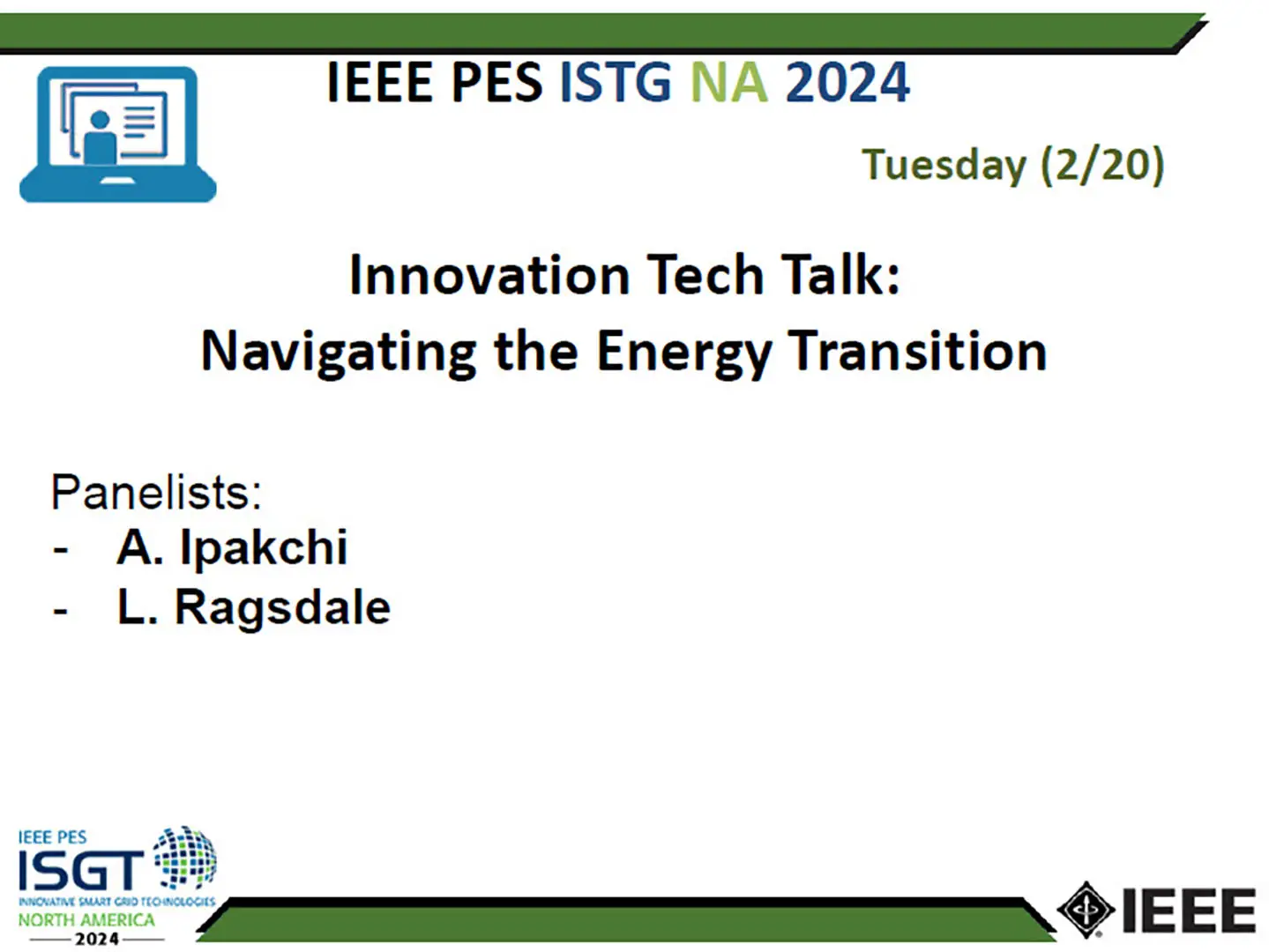 Innovation Tech Talk:Navigating the Energy Transition (slides)