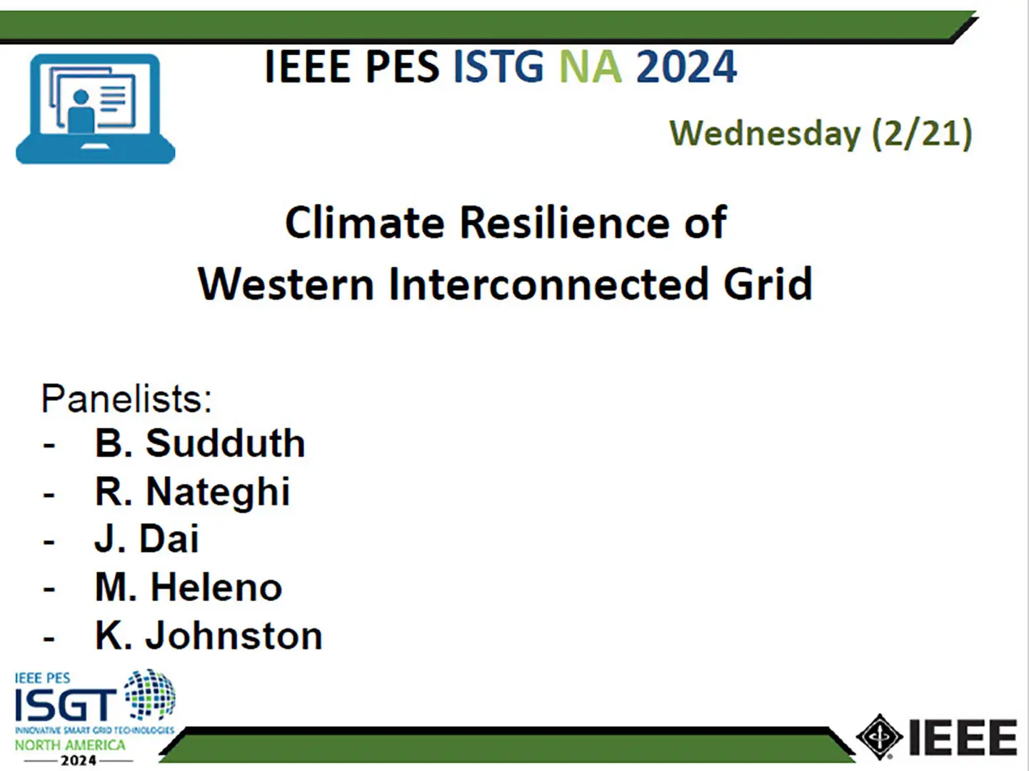 Climate Resilience ofWestern Interconnected Grid (slides)