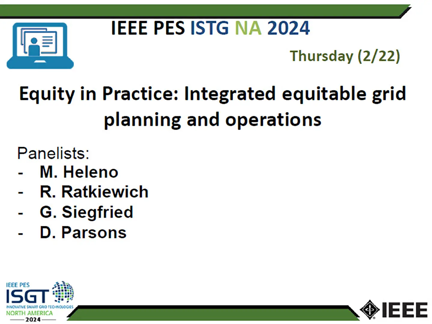 Equity in Practice: Integrated equitable grid planning and operations (slides)