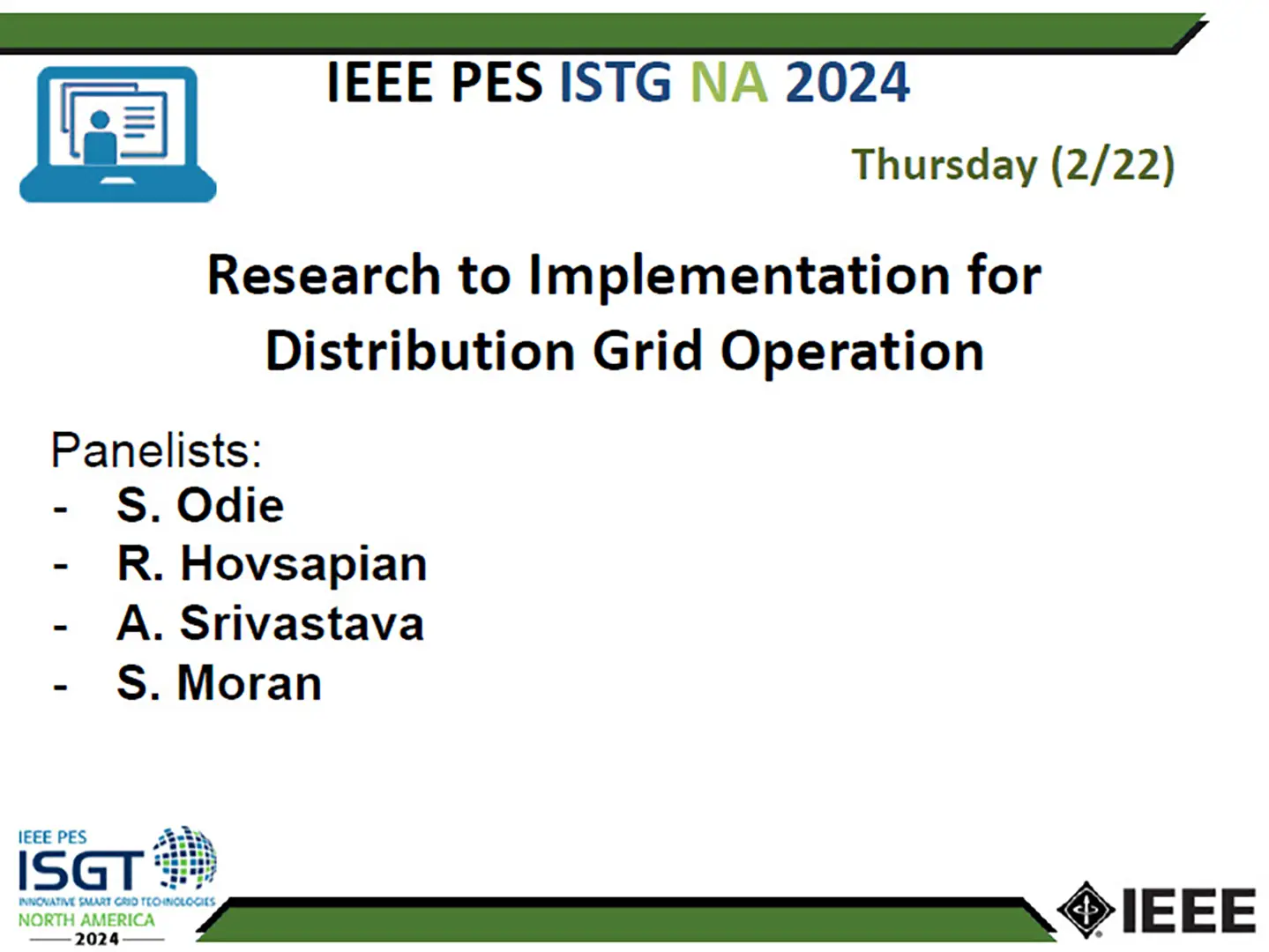 Research to Implementation forDistribution Grid Operation (slides)