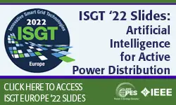 ISGT Europe 2022 super session 3: Artificial Intelligence for Active Power Distribution (Slides)